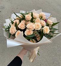 Букет Кремовые розы Латте в Пехорке